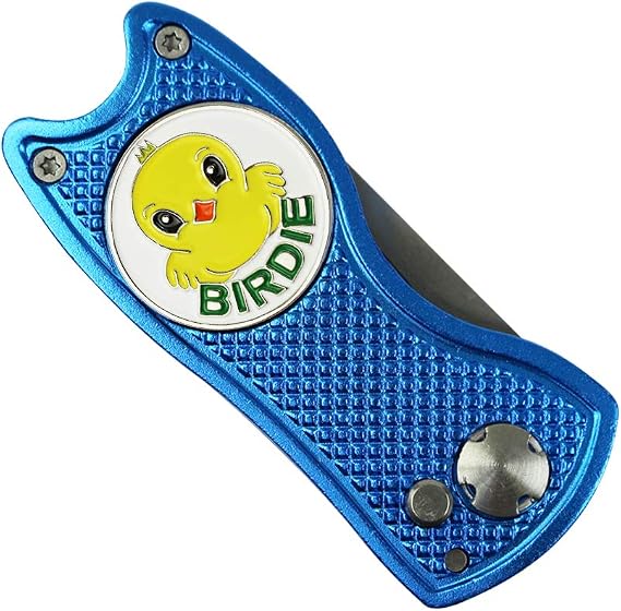 Golf Ball Marker Divot Tool Sets Switchable Divot Repair Tools(Birdie Markers)