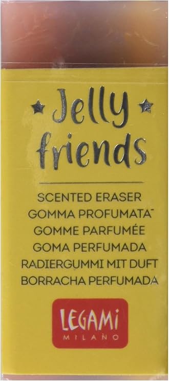 Legami - Kokulu kauçuk, Jelly Friends, 2,2 x 5 cm, uzay teması, yaban mersini aroması, yumuşak ve temiz