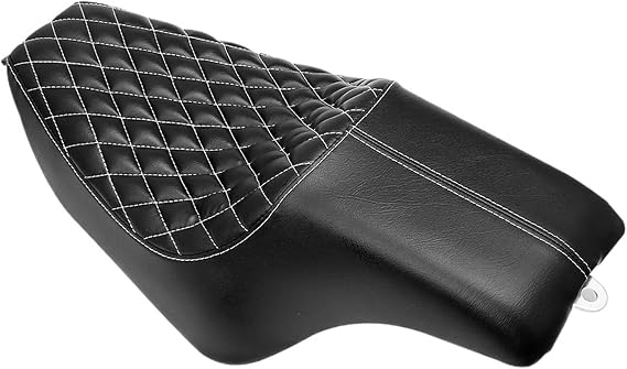 Black Driver Front Rear Passenger Seat Motorcycle Two Up 2004-2016 Compatible With Harley Sportster XL883 1200 Custom 72 48