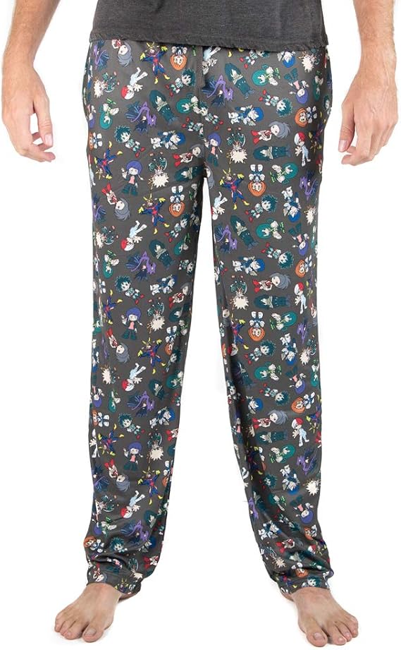 Bioworld My Hero Academia Anime Cartoon Characters Mens Sleep Pajama Pants
