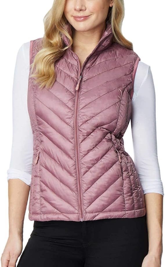 32 DEGREES Heat Womens Packable Vest (Small, Fig Berry)