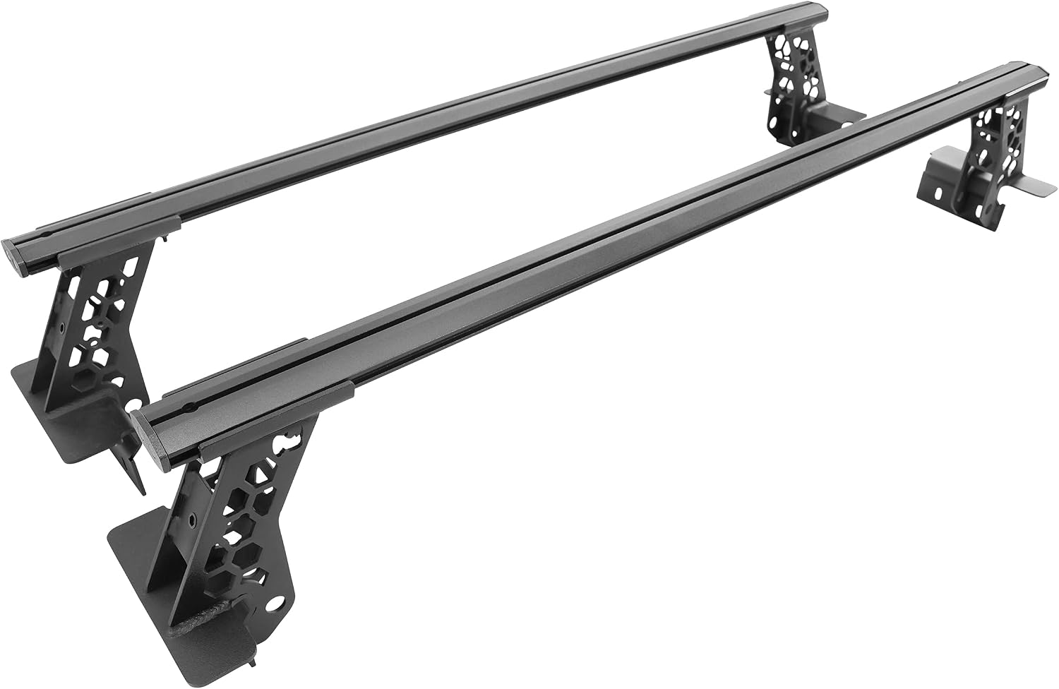 Go Rhino XRS Cross Bars - Bed Rail Kit for Full-Sized Trucks Without Tonneau Covers | Mild Steel, Textured Black | 5935001T | Fits Various Full-Sized Truck wo Tonneau Covers See Description