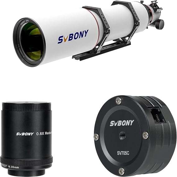 SVBONY SV705C Telescope Camera Bundle with SV209 Field Flattener and SV550 APO Telescope