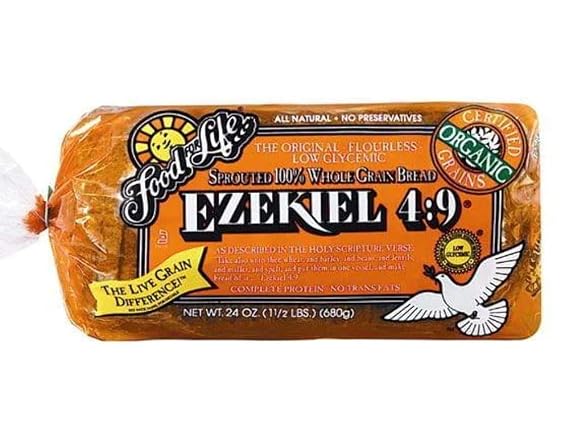 Food for Life, Ezekiel 4:9 Bread, Original Sprouted, Organic, 24oz (1 Loaf)