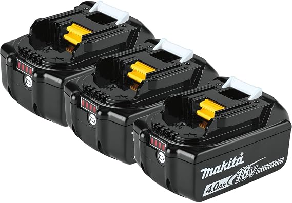 Makita BL1840B-3 18V LXT Lithium-Ion 4.0Ah Battery, 3/pk