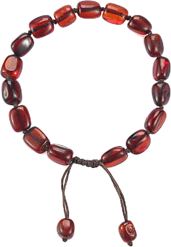 Baltic Amber raw Bracelet Gift Set -100% Certified and Authentic Premium Quality Raw Baltic Amber-True amber stone bead