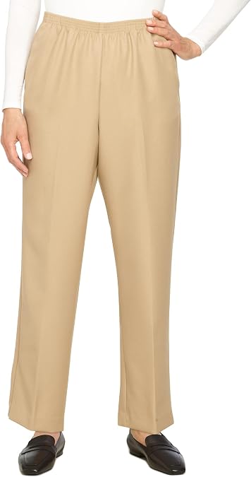 Alfred Dunner Classics Elastic Waist Pants
