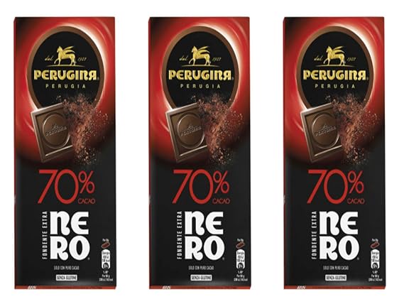 Perugina Dark Chocolate 70% , 85g, 2.99oz (Pack of 3)