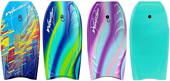 Wavestorm 40" 2-Pack Bodyboards with Contour Deck, Slick Bottom, and Wrist Leashes