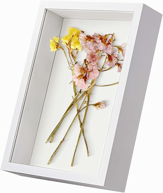 A4 Picture Frame Photo Frames - 3D 12X8 Shadow Boxes with Mount Deep Display Box Wooden Desktop or Wall Hanging for Medal Flowers 21x29.7cm(Depth 3cm)