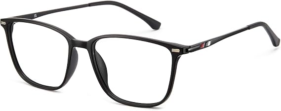 Cyxus Blue Light Blocking Glasses Women Men, Square TR90 Metal Frame 8208 | Square blue light glasses with TR90 metal frame for computer work, gaming, reading, and study
