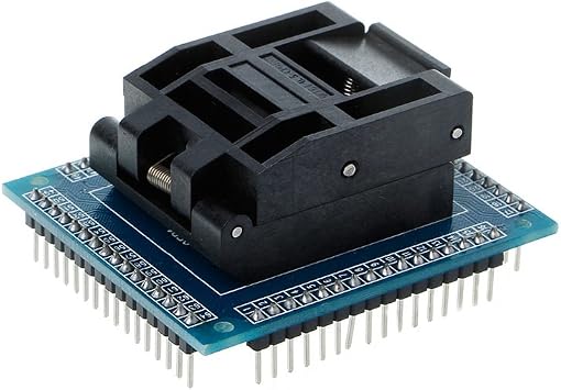 Burning Socket Test Socket Programming Adapter Conversion Block for 0.5m QFP64 TQFP64 LQFP64 IC