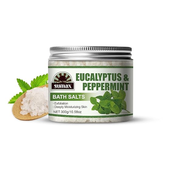 Sumax 300g Transparent Jar Eucalyptus & Mint Scrub