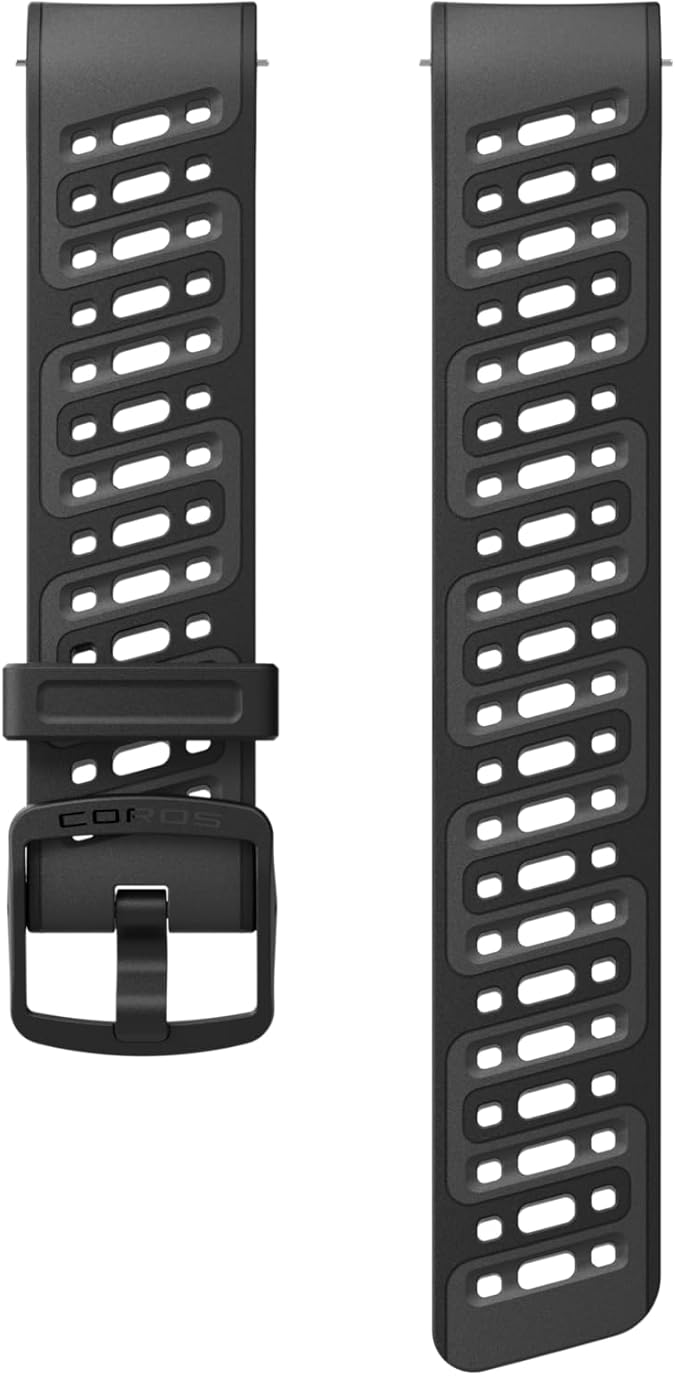 COROS 2mm Watch Band (Black, Silicone) | Only compatible with PACE Pro