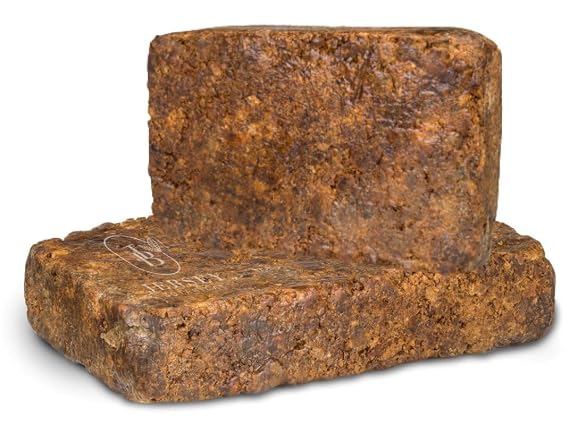 Raw African Black Soap 20lb. Bar Acne Treatment & Dark Spot Remover. All Skin Types-Face, Body, and Hair. From Ghana, West Africa. Anti-Aging, Ethnic, or White Oily Skin. Use Our Shea Butter afterward