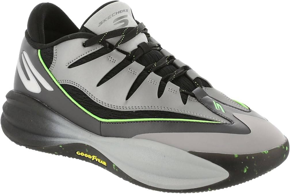 Skechers Performance SKX B-LITE Men's Basketball, 11.5 D(M) US, Charcoal-Black-Lime