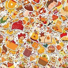 Fall Stickers - 100 PCS Thanksgiving Stickers | Autumn Pumpkin Maple Leaf Games Toys Gifts Fall Crafts Bulk Activities Party Favors Supplies for Friendsgiving Classroom Home