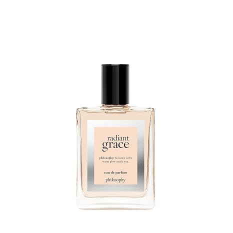 philosophy radiant grace eau de parfum - warm & floral women's perfume - with notes of carmelized sandalwood, jasmine & black cherry - long lasting fragrance