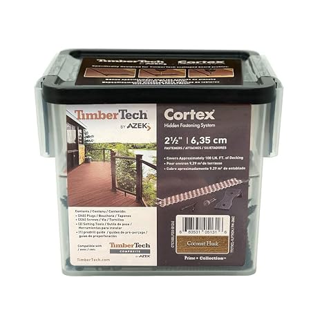 TimberTech Collated Cortex Hidden Plug Fasteners Coconut Husk (100 ln/ft)