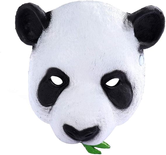 1Pcs Halloween Animal Mask Panda Mask Cute Panda Mask for Halloween Costume Party Cosplay Props as shown