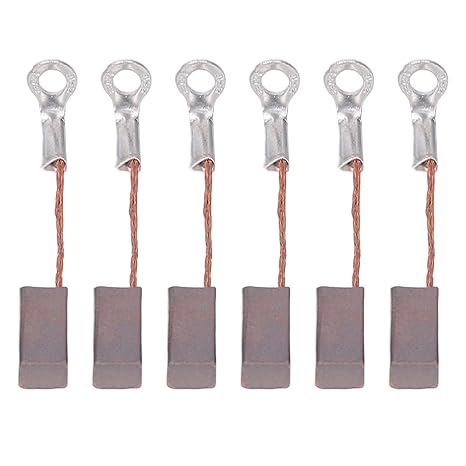 6 Pieces RC Carbon Motor Brush Climbing Car Brush Motor 35mm Replacement Part for 540 550