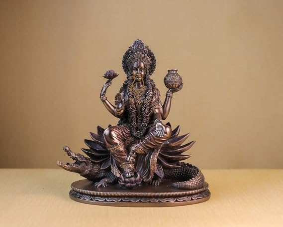Ganga Statue, Goddess Ganga Statue, Holy River Ganga, 8inches, Goddess Parvati Sister, Pure Water Source, Divine Mother, Mother Ganga Statue