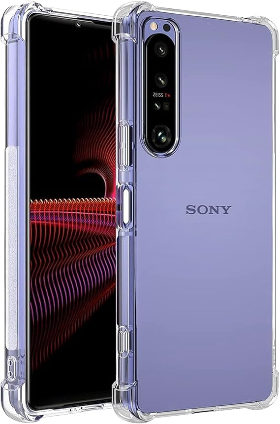 Case for Xperia 1 III Case, for Sony 1III 5G XQ-BC72 Case, Soft Clear TPU Phone Cases, Slim Silicone Protective Shockproof Transparent Cover for Sony Xperia 1 III Crystal Clear