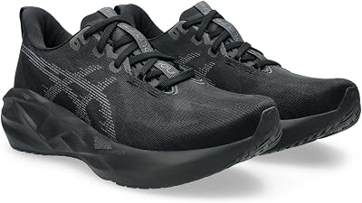 ASICS NOVABLAST 5 Mens Performance Running Shoes, BlackCarrier Grey, 9 US