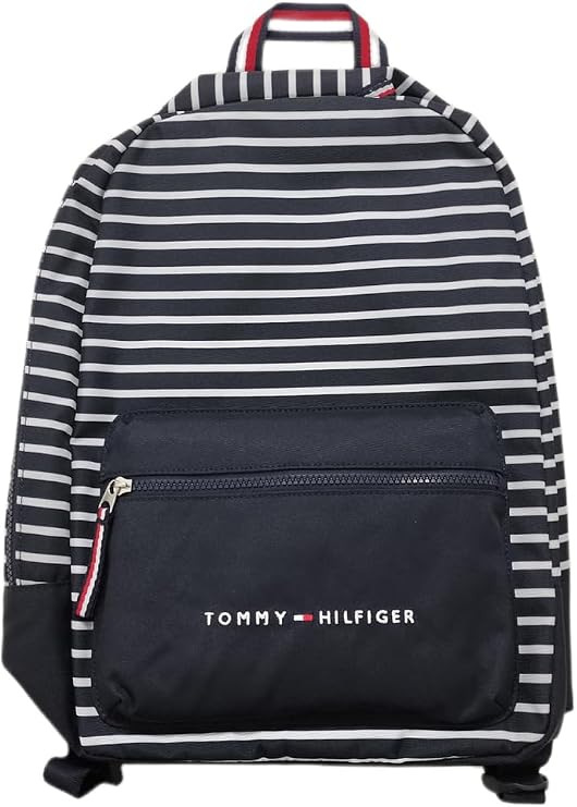 Tommy Hilfiger Men's Jackson Backpack, NAVY/WHITE