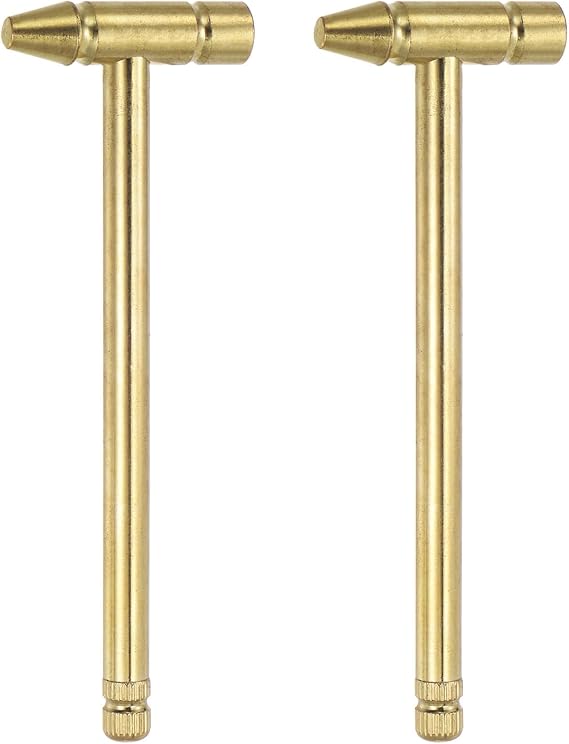 HARFINGTON 2pcs Mini Multifunction Copper Hammer 160x52mm Small Brass Nail Pulling Hammers