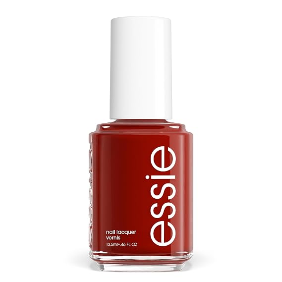 essie Nail Polish, Salon-Quality Deep Red-Brown Nail Polish, Vegan, Bed Rock & Roll, 0.46 fl oz
