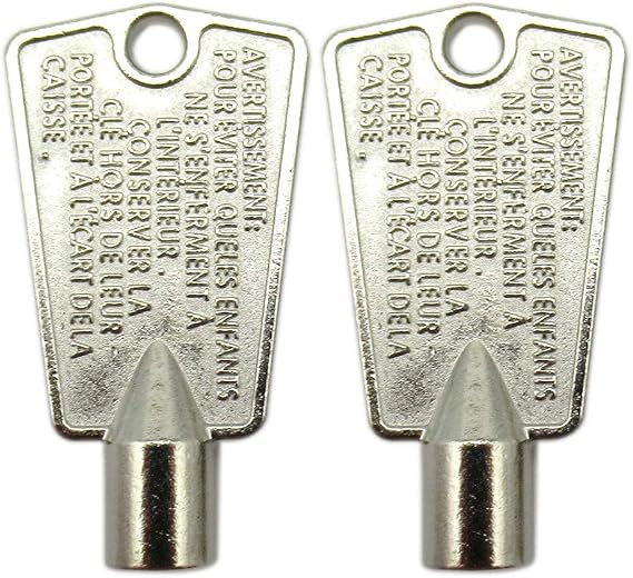 2Pcs Freezer Door Key for Whirlpool, Maytag, Jenn-Air, Amana, Magic Chef, Admiral, Norge, Roper Repl.#216702900