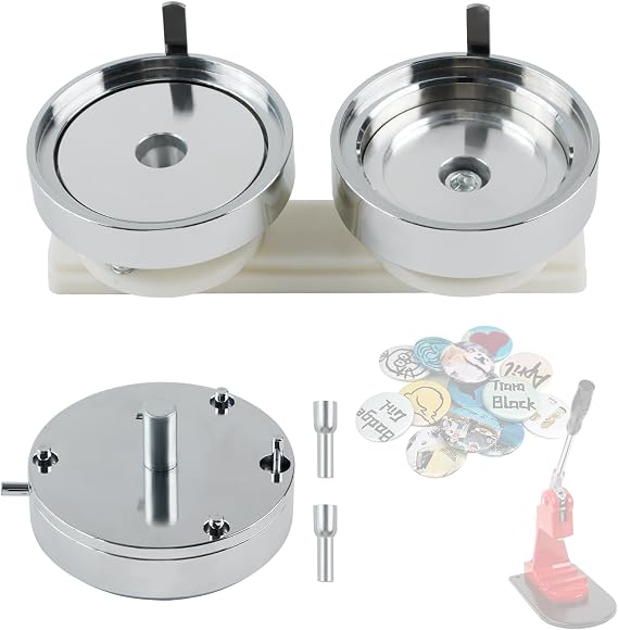 Button Maker Mold 75mm/3 inch, Replaceable Metal Mold for Button Maker Machine, DIY Button Press Machine Mold