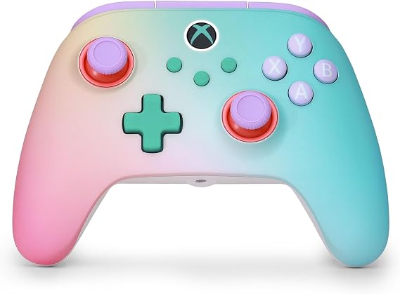 PowerA Advantage Wireless Controller for Xbox Series X|S - Beach Vibes, Officially Licensed, Hall Effects to prevent stick drift, Bluetooth Compatible, 1000Hz Polling Rate, Cloud Gaming Controller