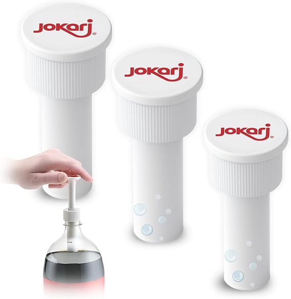 Jokari Fizz Keeper Pump Cap 3 Pack for 1