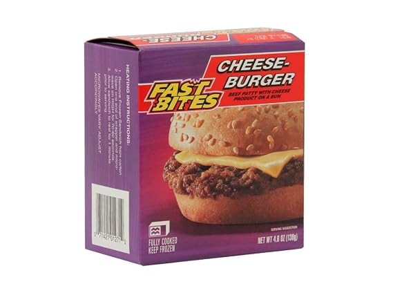 Fast Bites Cheeseburger, 4.6 Ounce -- 30 per case.