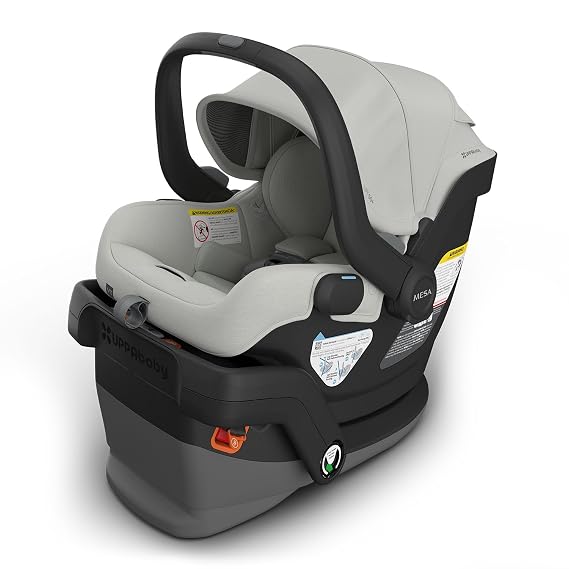 UPPAbaby Mesa V3 Infant Car Seat with Base, Insert & SmartSecure - Savannah