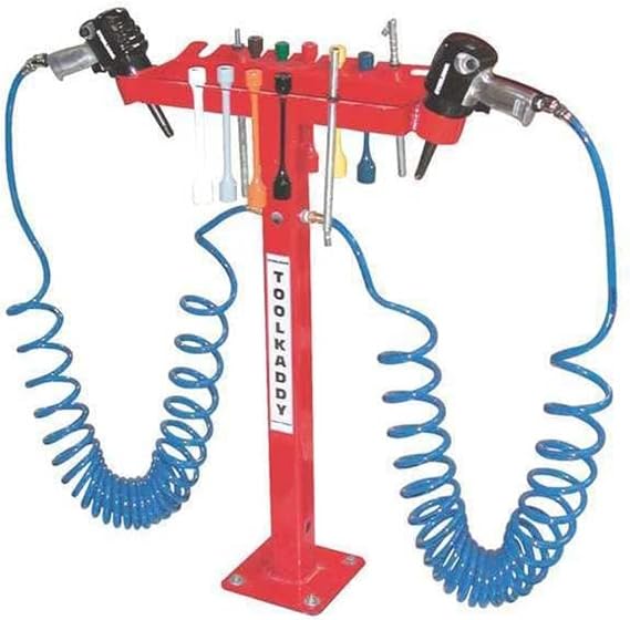 Steelman Tool Kaddy Tire Installation Center with Air Hoses, Mechanics Impact Tool Organizer for Auto Shops