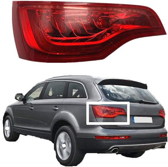 Car Rear Tail Light Assemblies for Q7 2010 2011 2012 2013 2014 2015 2016, Car Tail Light Brake Lamp Tail Lamp Led Taillight Replacement Car Accessories,left-1pcs