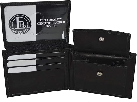 Boys Slim Compact Flap Id and Coin Pocket Bifold Wallet