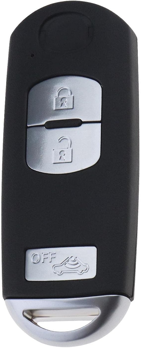 SG Store 3 Bottons Car Remote Key Shell Replacement Compatible with Mazda 3 CX-5 CX-3 6 Tourer MX-5 Car Key Fob Case Black 85x30x19mm