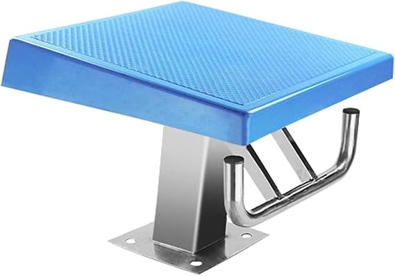 Standard Pool Diving Board,Heavy Duty Competition Training Pool Diving Platform,Non Skid Surface, Square Base, with Fittings,for Current Pool and Competition,A