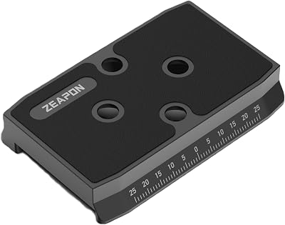 Zeapon Quick Release Plate for Micro 3 AXIS Slider Heavy Duty Mounting Adapter Quick Setup kit for Micro3 and AXIS Series