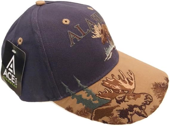 Alaska Moose in Spruce Hat Ball Cap
