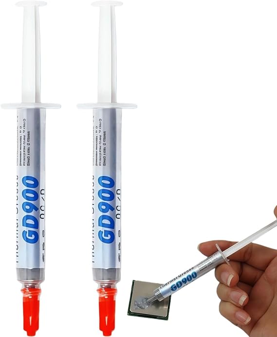 2PCS Thermal Paste, CPU Thermal Paste, High-Performance Ther-mal Putty with High Conductivity for Heatsink, IC, CPU & All Coolers, Efficient Heat Dissipation Grease(3g)
