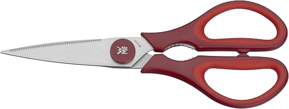 WMF Touch Mutfak Makası, 21 cm, Tırtıklı Ağızlı, Cromargan® Yüksek Kaliteli Paslanmaz Çelik, Yumuşak Tutma Sapı, Kırmızı