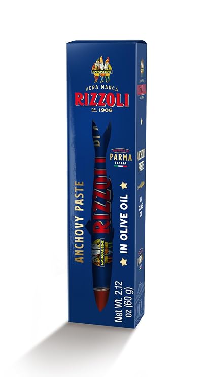 MANGIAR BENE RIZZOLI Anchovies Paste in Olive Oil 60 Gr. Tube (100% Italian)