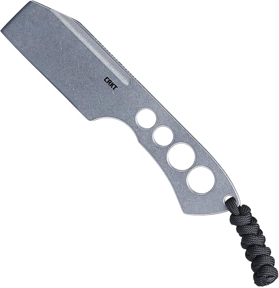 CRKT Razel Chisel Fixed Blade Knife: Everyday Carry Plain Edge Stainless Steel Chisel Bevel w/Pocket Carry Sheath 2130