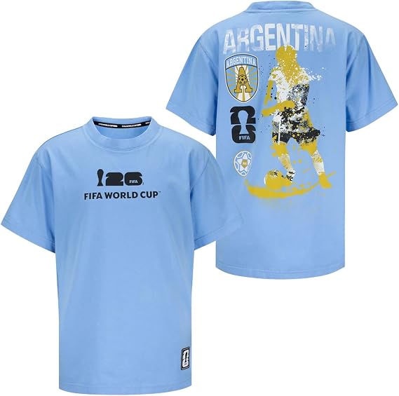 Outerstuff Men's Argentina FIFA World Cup 2026 Rise & Strike Graphic T-Shirt