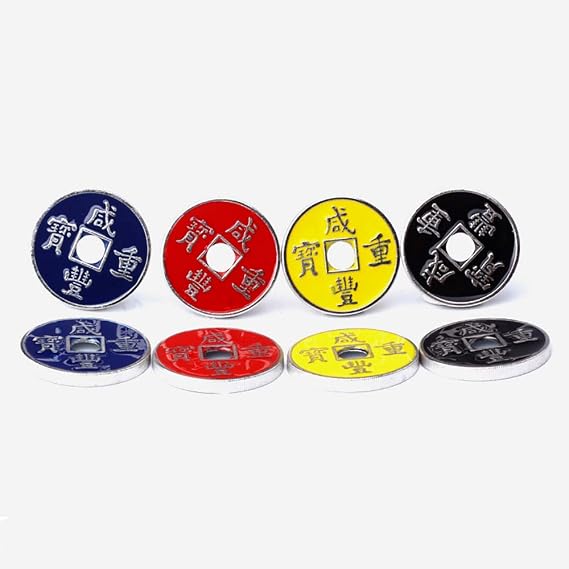 Enjoyer Magic Coin-Chinese Coins with Expanded Shell Sets Magic Tricks 4 Coins Ancient Coin Magic Props Accessories